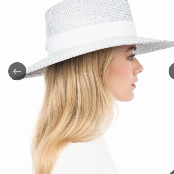 Eric Javits White and Gray Women's Hat - Picture 2 of 7